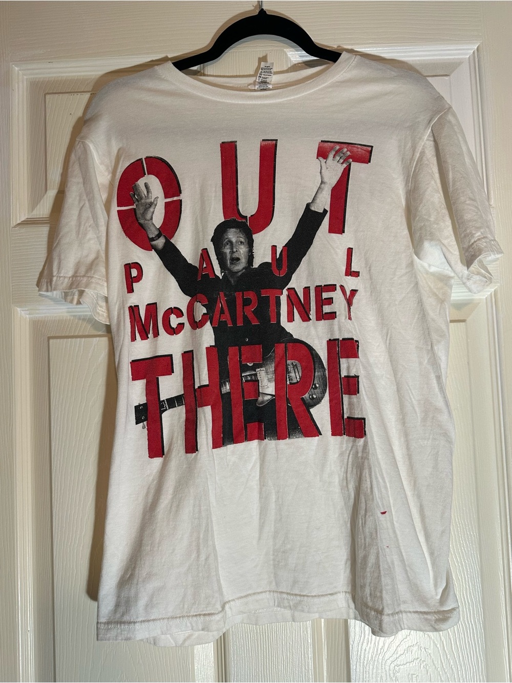 Paul McCartney 'Out There' Graphic Tee in White and Red